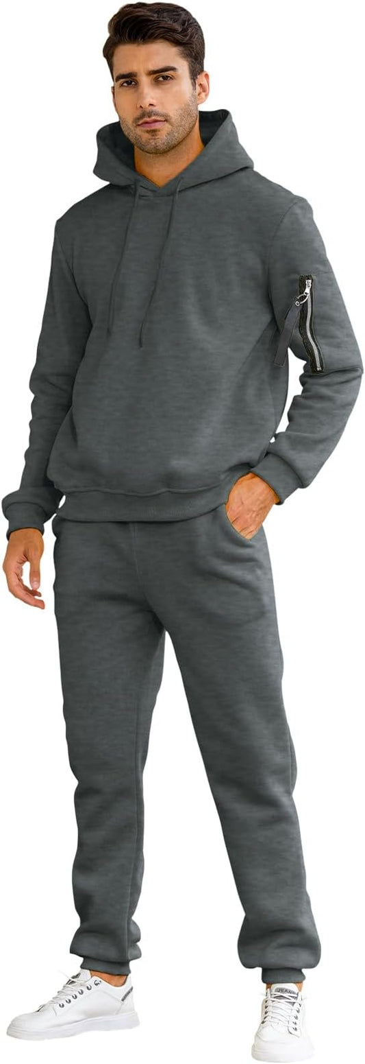 Insenver Men’s Sweatsuits Set 2 Piece Hoodie Outfit Tracksuits