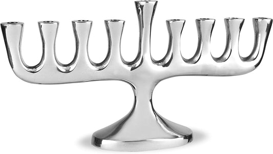 Zion Judaica Stunning Sleek Designers Menorah for Hanukkah