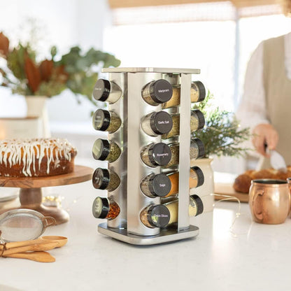 Orii 20 Jar Spice Rack with Spices Included