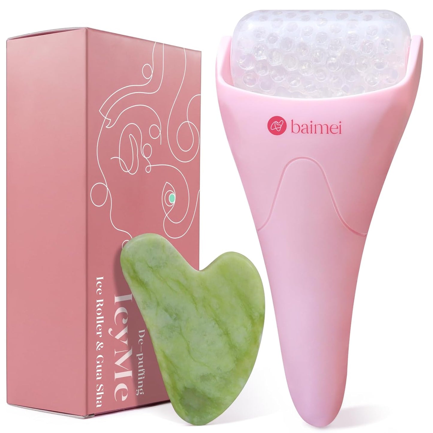 BAIMEI Cryotherapy Ice Roller and Gua Sha Facial Tools