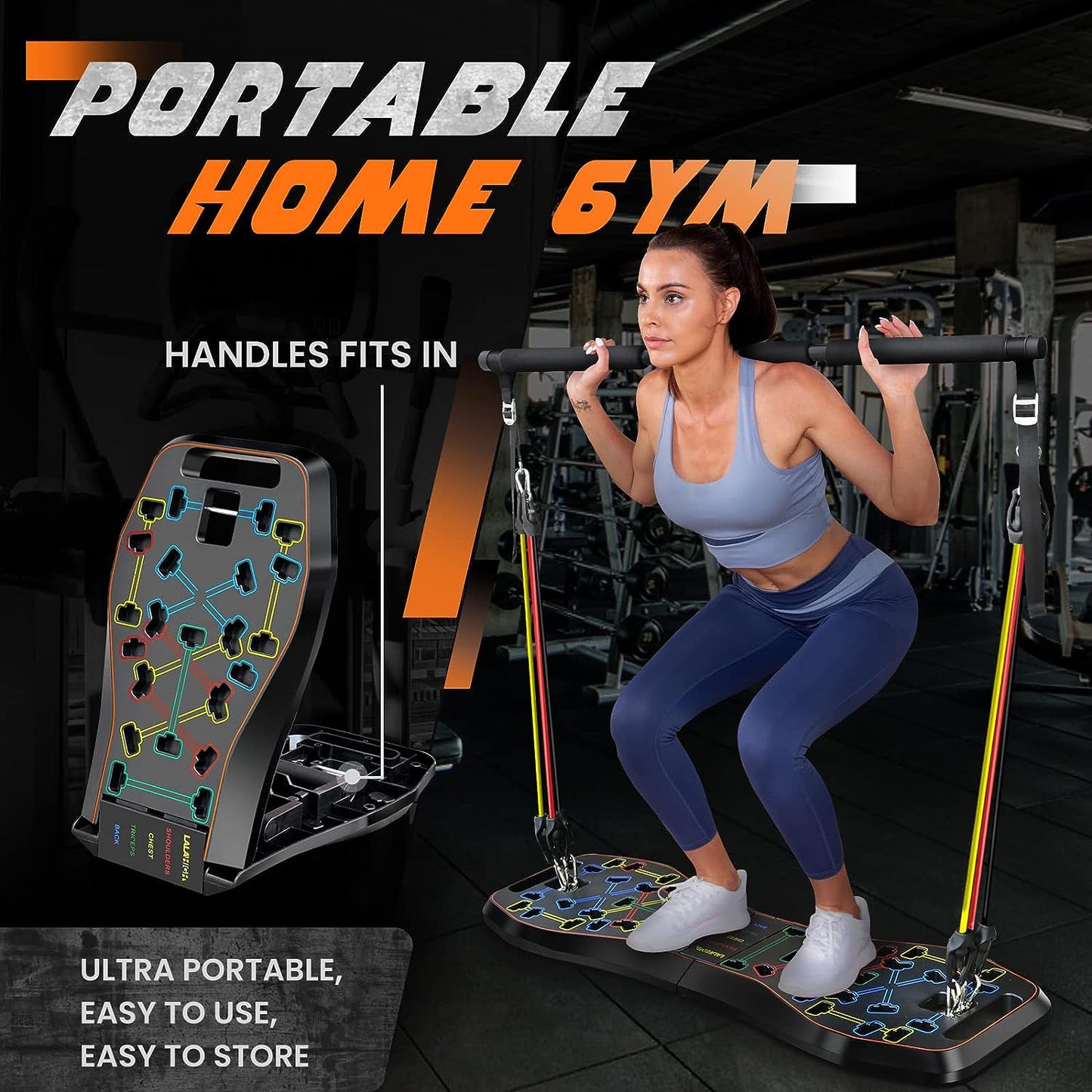 LALAHIGH Home Workout Equiptment: Portable Exercise Push Up Board