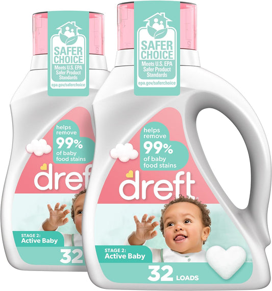 Dreft Stage 2: Baby Laundry Detergent Liquid Soap