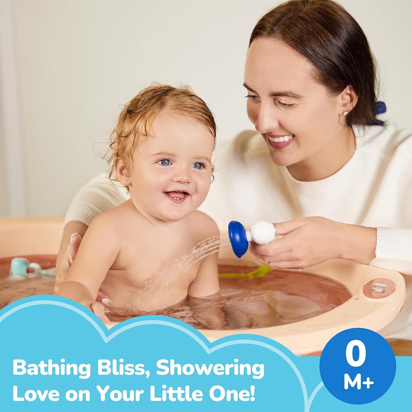 G-WACK Baby Bath Shower Head Sprayer with Water Thermometer