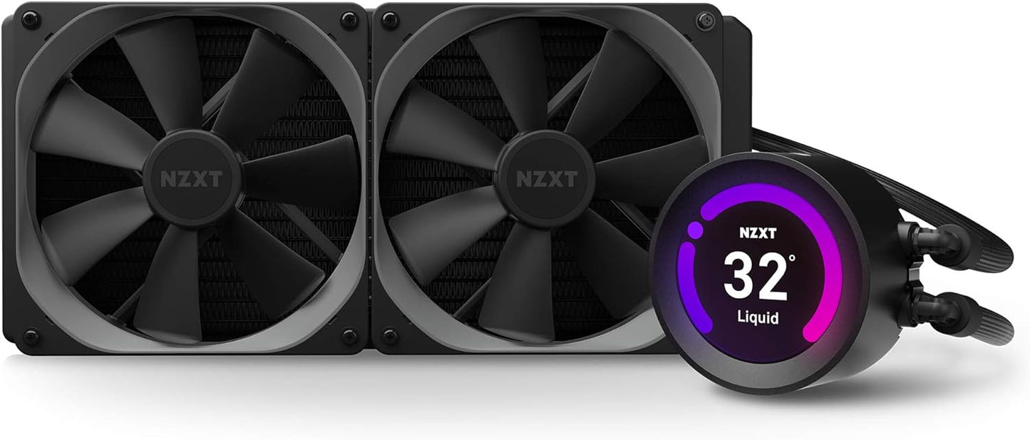 NZXT Kraken Z63 280mm - RL-KRZ63-01 - AIO RGB CPU Liquid Cooler - Black