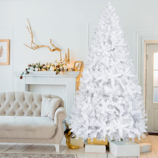Karl home 7FT Premium White Artificial Christmas Tree Decorations