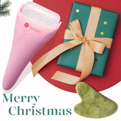 BAIMEI Cryotherapy Ice Roller and Gua Sha Facial Tools