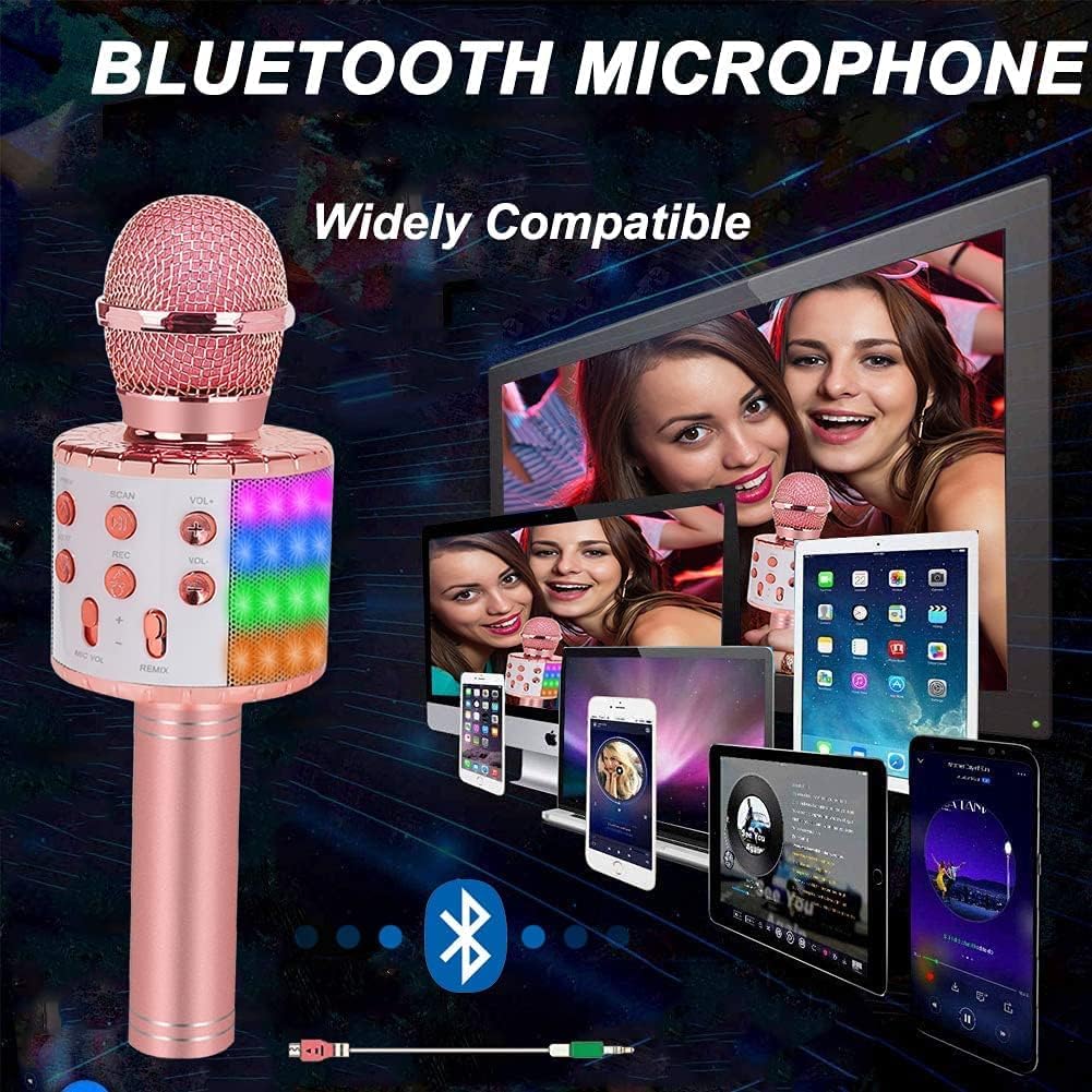 Portable Wireless Bluetooth Karaoke Mic