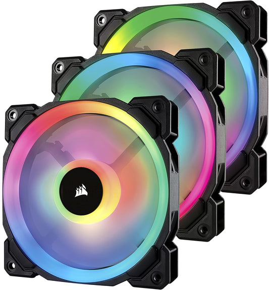 Corsair LL Series LL120 RGB 120mm Dual Light Loop - Black