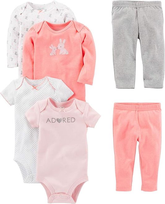Simple Joys by Carter's Baby Girls' 6-Piece Bodysuits