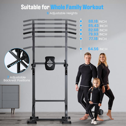 Sportsroyals Power Tower Dip Station Pull Up Bar