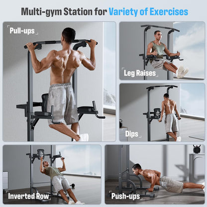 Sportsroyals Power Tower Dip Station Pull Up Bar