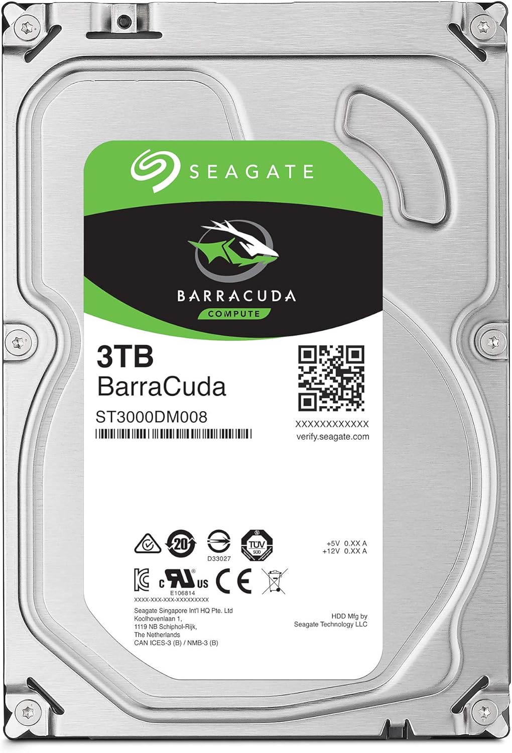 Seagate BarraCuda 3TB Internal Hard Drive HDD