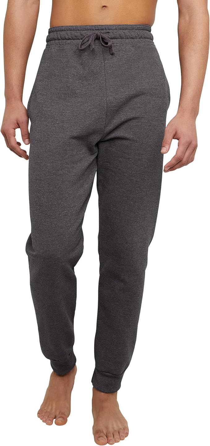 Hanes Men's Jogger Sweatpant with Pockets, Charcoal Heather