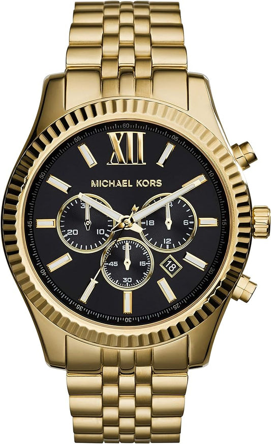 Michael Kors Men's Lexington Gold-Tone Watch