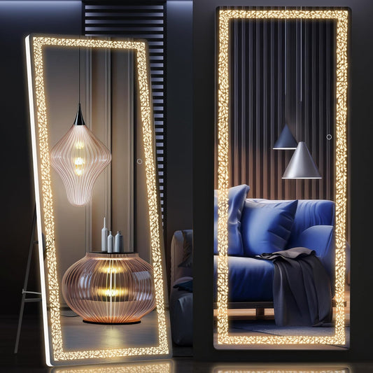 63" x 16" Full Length Mirror with LED Lights